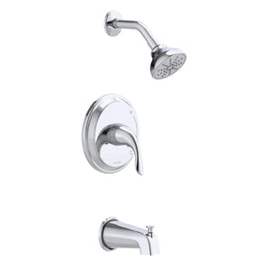 Gerber G00G9155TC Chrome Viper Single Handle Tub & Shower Trim Kit & Treysta C...