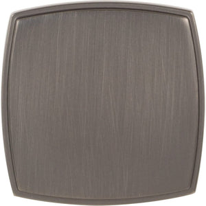 Jeffrey Alexander 141L-BNBDL 1-3/4" Overall Length Brushed Pewter Square Renzo Cabinet Knob