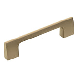 Amerock Cabinet Pull Golden Champagne 3-3/4 inch (96 mm) Center-to-Center Riva 1 Pack Drawer Pull Drawer Handle Cabinet Hardware