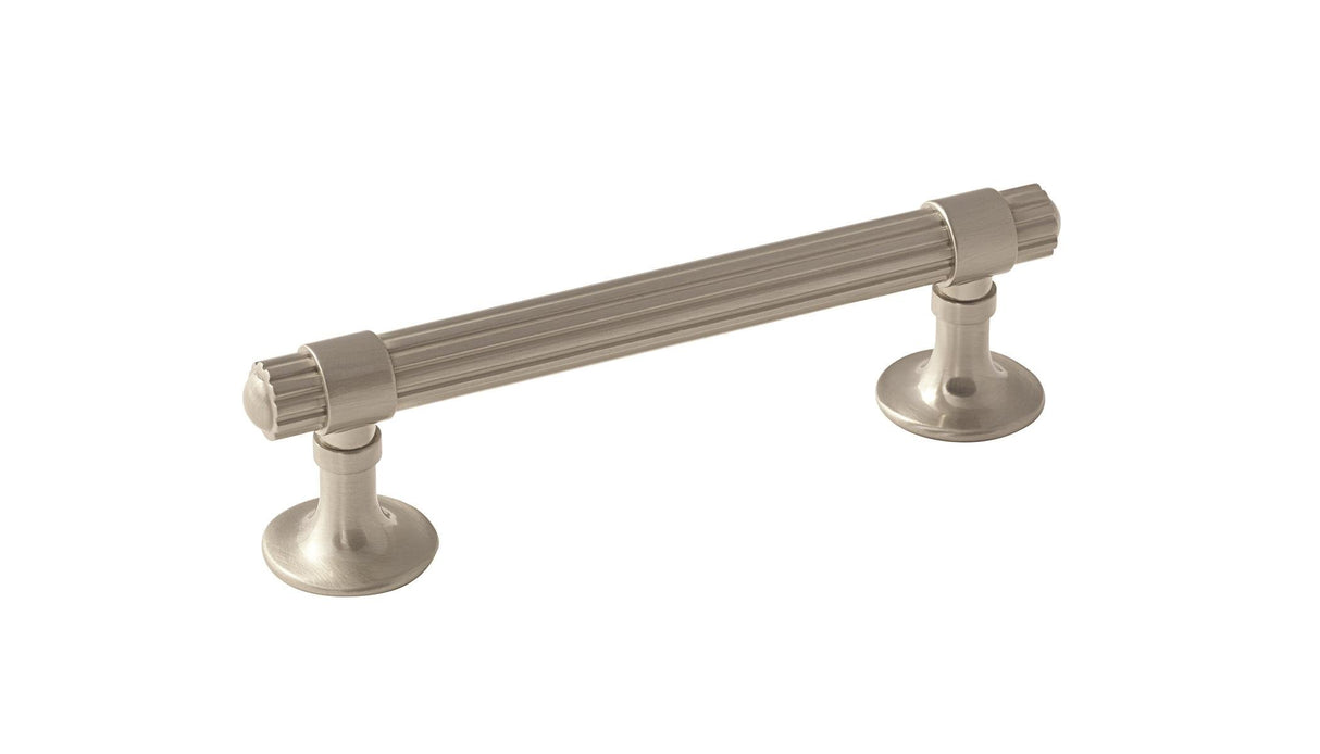 Amerock Cabinet Pull Satin Nickel 3-3/4 inch (96 mm) Center to Center Sea Grass 1 Pack Drawer Pull Drawer Handle Cabinet Hardware
