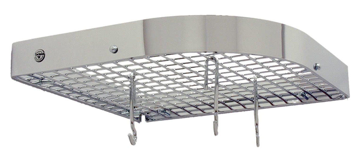 Enclume PR7B CH Small 12" Corner Wall Rack w/ 6 Hooks CH