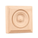 Hardware Resources ROS1ALD 3" W x 7/8" D x 3" H Alder Bead Edge Traditional Rosette