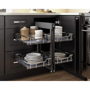 Hardware Resources SWS-BCFH15PC 15" Polished Chrome STORAGE WITH STYLE® Full-Height Blind Corner Organizer