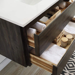 Fresca FVN3136ACA Fresca Formosa 36" Wall Hung Modern Bathroom Vanity w/ Mirror