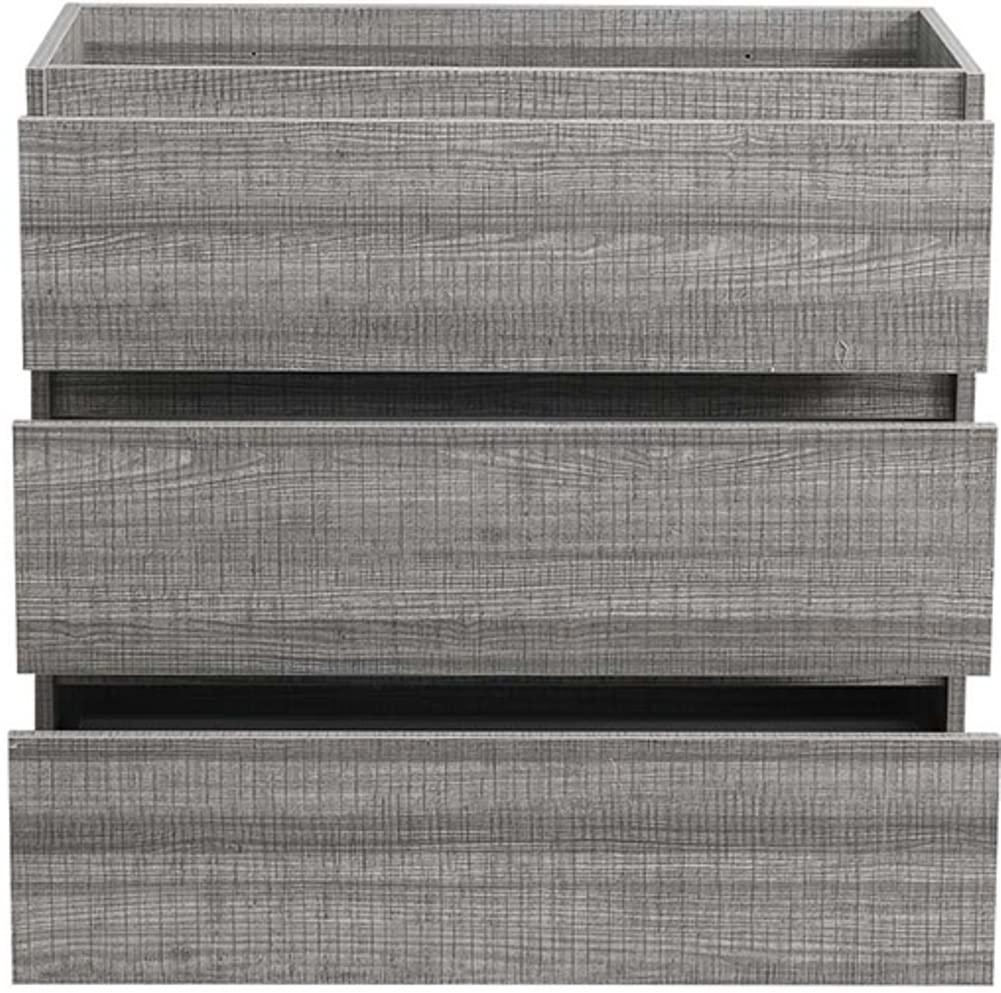 Fresca FCB9336HA Fresca Lazzaro 36" Glossy Ash Gray Free Standing Modern Bathroom Cabinet