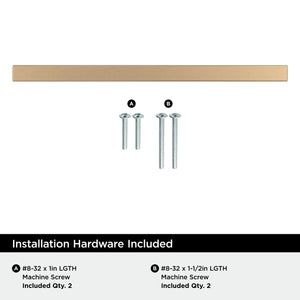 Amerock BP9362CZ Champagne Bronze Cabinet Pull 5-1/16 inch (128mm) Center-to-Center Cabinet Hardware Cyprus Furniture Hardware Drawer Pull