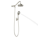 PULSE ShowerSpas 1053-BN Oasis Shower System with 5-Function 7" Showerhead, 6-Function Hand Shower, Brushed Nickel Finish