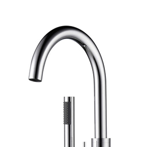 PULSE ShowerSpas 3021-FSTF-CH Chrome Freestanding Tub Filler with Diverter