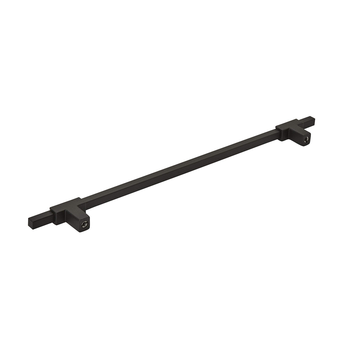 Amerock Cabinet Pull Matte Black/Matte Black 10-1/16 inch (256 mm) Center to Center Urbanite 1 Pack Drawer Pull Drawer Handle Cabinet Hardware