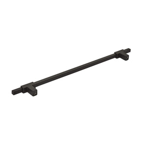 Amerock Cabinet Pull Matte Black/Matte Black 10-1/16 inch (256 mm) Center to Center Urbanite 1 Pack Drawer Pull Drawer Handle Cabinet Hardware