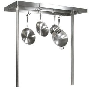 John Boos PRG48 Cucina Grande Stainless Steel Pot Rack, 48 Inch