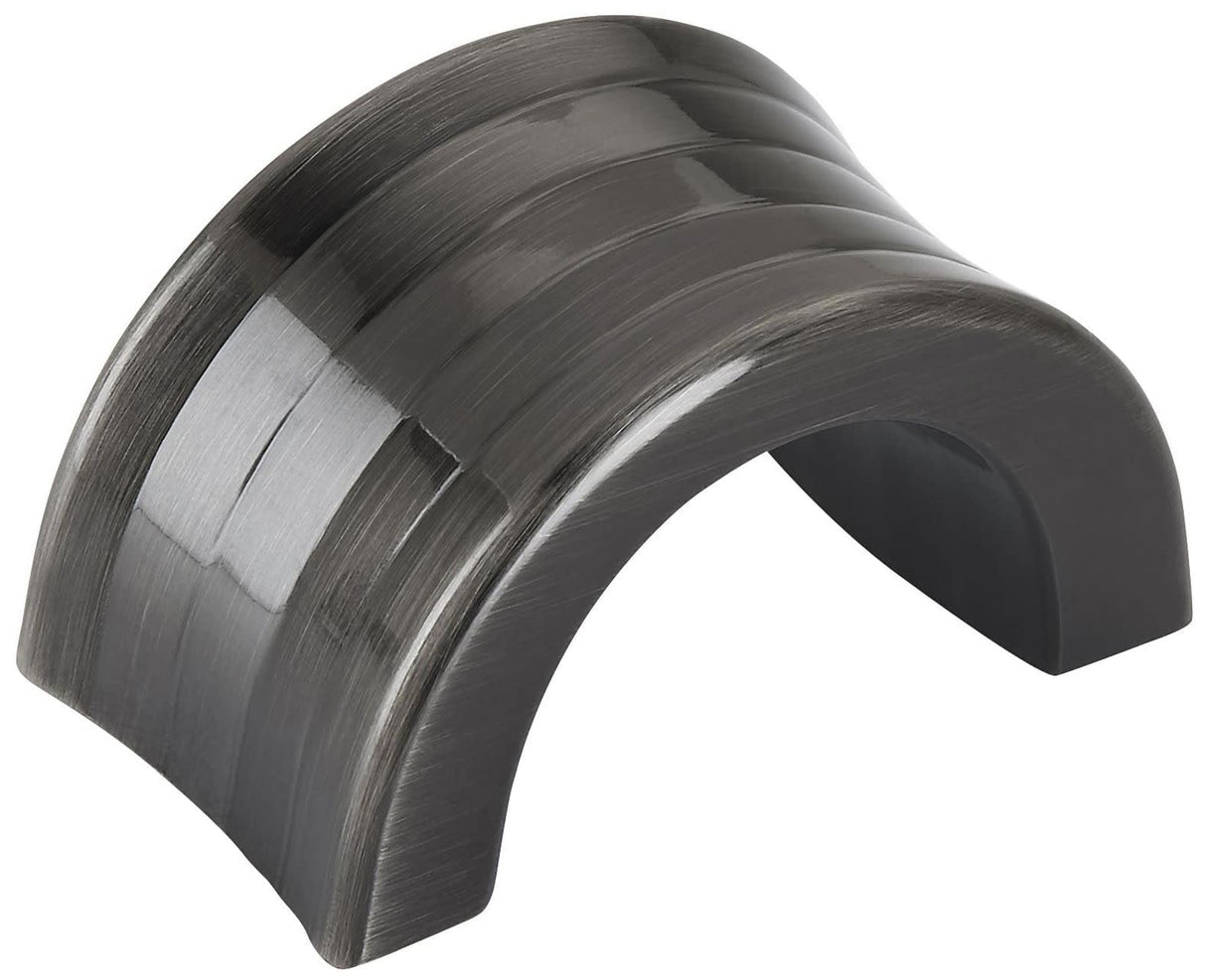 Amerock Cabinet Finger Pull Gunmetal 1-1/4 inch (32 mm) Center to Center Concentric 1 Pack Drawer Pull Drawer Handle Cabinet Hardware