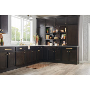 Jeffrey Alexander 141-160SBZ 160 mm Center Satin Bronze Square-to-Center Square Renzo Cabinet Cup Pull