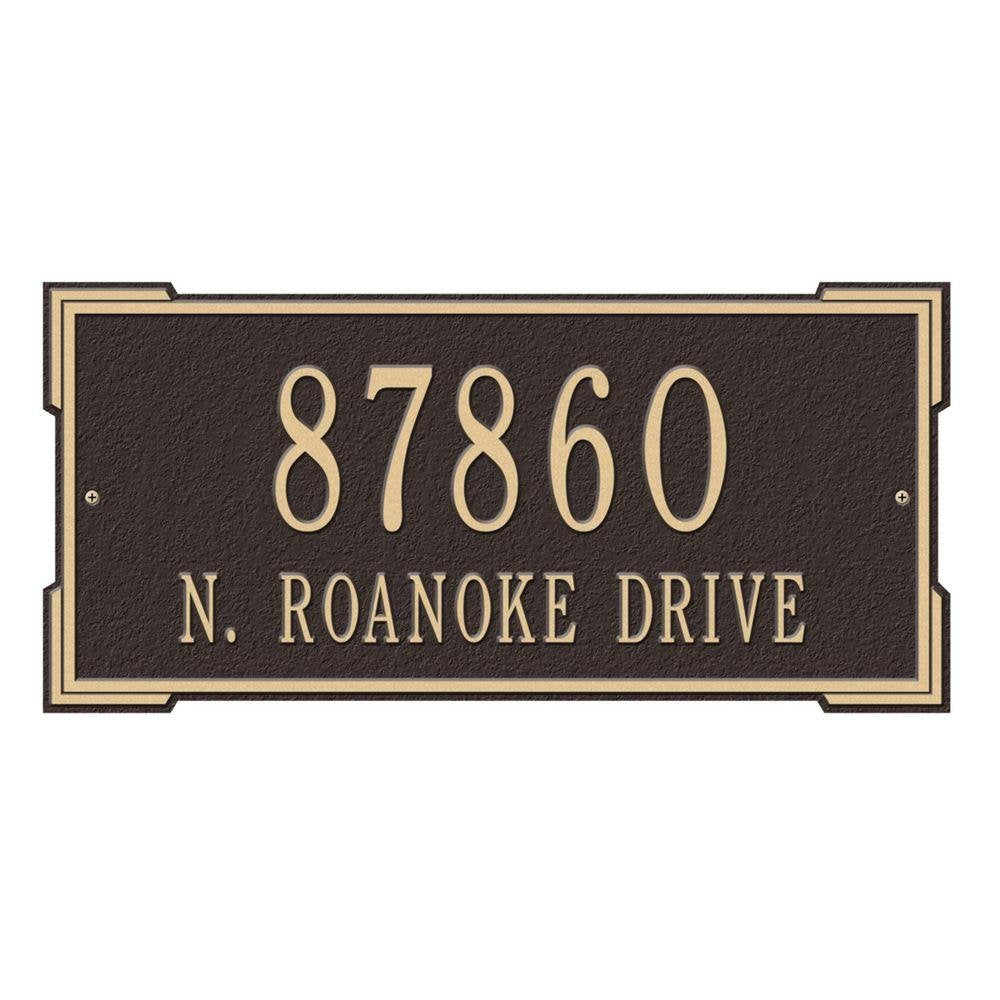 Whitehall 1022OG - Personalized Roanoke Plaque - Standard -Wall - 2 Line
