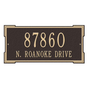 Whitehall 1022OG - Personalized Roanoke Plaque - Standard -Wall - 2 Line