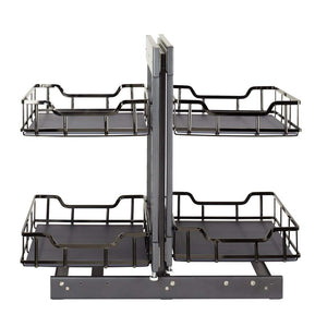 Hardware Resources SWS-BCFH18BN 18" Black Nickel STORAGE WITH STYLE® Full-Height Blind Corner Organizer