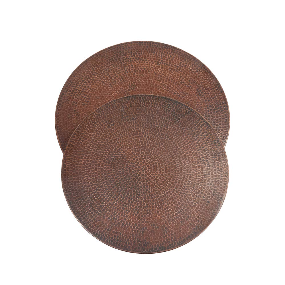 Premier Copper Products LS20DB 20-Inch Hand Hammered Copper Lazy Susan, Oil Rubbed Bronze