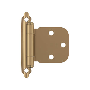 Amerock BPR7629CZ Face Frame Cabinet Hinge Variable Overlay Self Closing Face Mount Champagne Bronze Kitchen Cabinet Door Hinge 1 Pair/2 Pack Functional Hardware