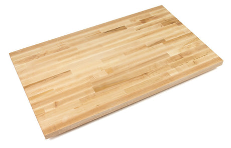 John Boos KCT-BL8430-V Blended Maple Butcher Block Countertop - 1-1/2" Thick, 84"L x 30"W, Varnique Finish