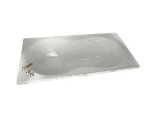 MAAX 100073-094-001 Melodie 66 x 33 Acrylic Alcove Center Drain Combined Hydromax & Aerofeel Bathtub in White