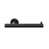 Amerock BH26540MB Matte Black Single Post Toilet Paper Holder 7-1/4 in. (184 mm) Length Toilet Tissue Holder Arrondi Bath Tissue Holder Bathroom Hardware Bath Accessories