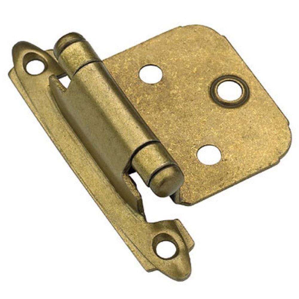 Amerock CM7139BB Self-Closing Hinge with Face Mount and Variable Overlay - Burnished Brass