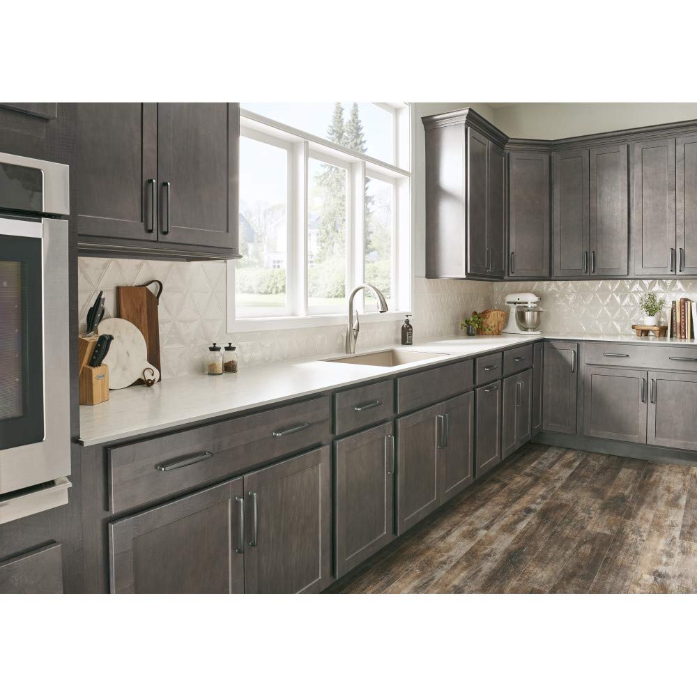 Jeffrey Alexander 1092-12MB 12" Center-to-Center Matte Black Square Milan 1 Appliance Handle