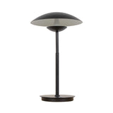 VONN Lighting Rimini VAT6261BL 20" Height Integrated LED Table Lamp with Black Shade in Black, 11.75" L x 11.75" W x 19.5" H