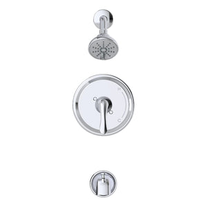 Gerber G00G9155TC Chrome Viper Single Handle Tub & Shower Trim Kit & Treysta C...