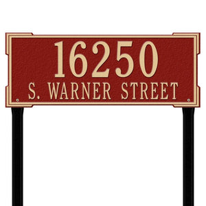 Whitehall 1122RG - Personalized Roanoke Plaque - Estate -Lawn - 2 Line