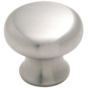 Amerock Cabinet Knob Stainless Steel 1-1/4 inch (32 mm) Diameter Stainless Steel 1 Pack Drawer Knob Cabinet Hardware