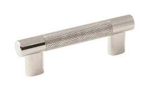 Amerock Cabinet Pull Polished Nickel/Stainless Steel 3inch & 3-3/4 inch (76mm & 96 mm) Center to Center Esquire 1 Pack Drawer Pull Drawer Handle Cabinet Hardware