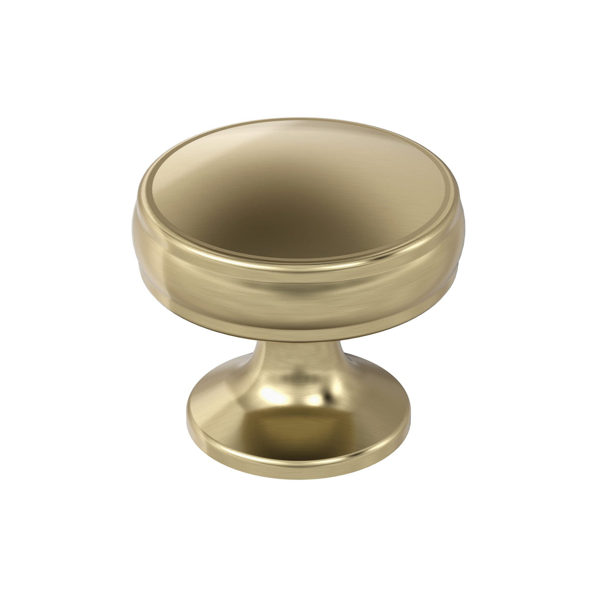 Amerock Cabinet Knob |Golden Champagne 1-1/4 in (32 mm) Diameter Drawer Knob Renown Kitchen and Bath Hardware Furniture Hardware