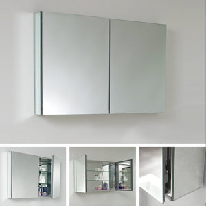 Fresca FMC8010 Fresca 40" Wide x 26" Tall Bathroom Medicine Cabinet w/ Mirrors
