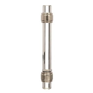 Amerock Cabinet Pull Clear/Polished Nickel 3-3/4 inch (96 mm) Center to Center Glacio 1 Pack Drawer Pull Drawer Handle Cabinet Hardware