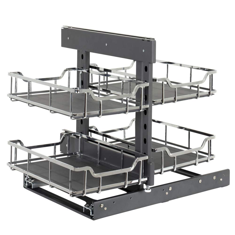 Hardware Resources SWS-BCS15PC 15" Polished Chrome STORAGE WITH STYLE® Blind Corner Organizer