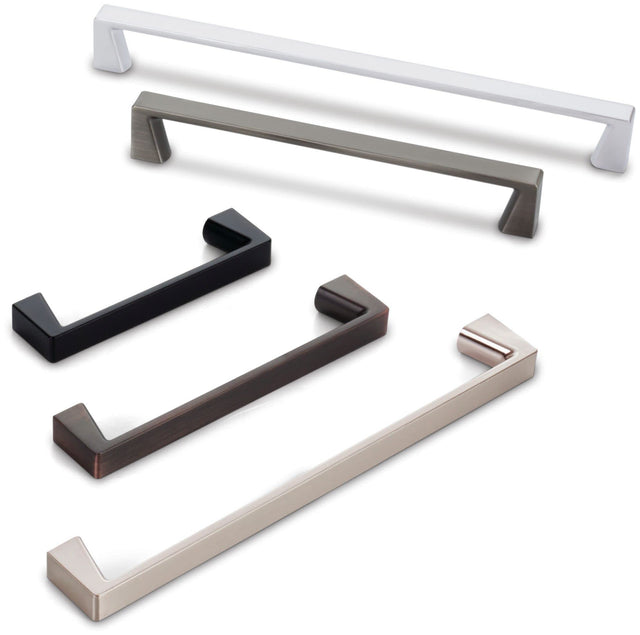Jeffrey Alexander 177-160BNBDL 160 mm Center-to-Center Brushed Pewter Square Boswell Cabinet Pull