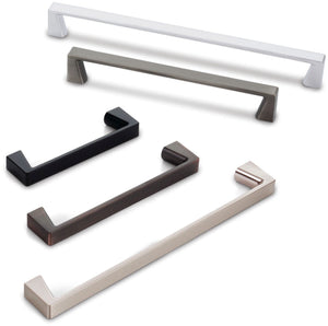 Jeffrey Alexander 177-128DBAC 128 mm Center-to-Center Brushed Oil Rubbed Bronze Square Boswell Cabinet Pull