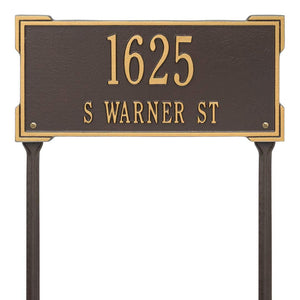 Whitehall 1124OG - Personalized Roanoke Plaque - Standard -Lawn - 2 Line