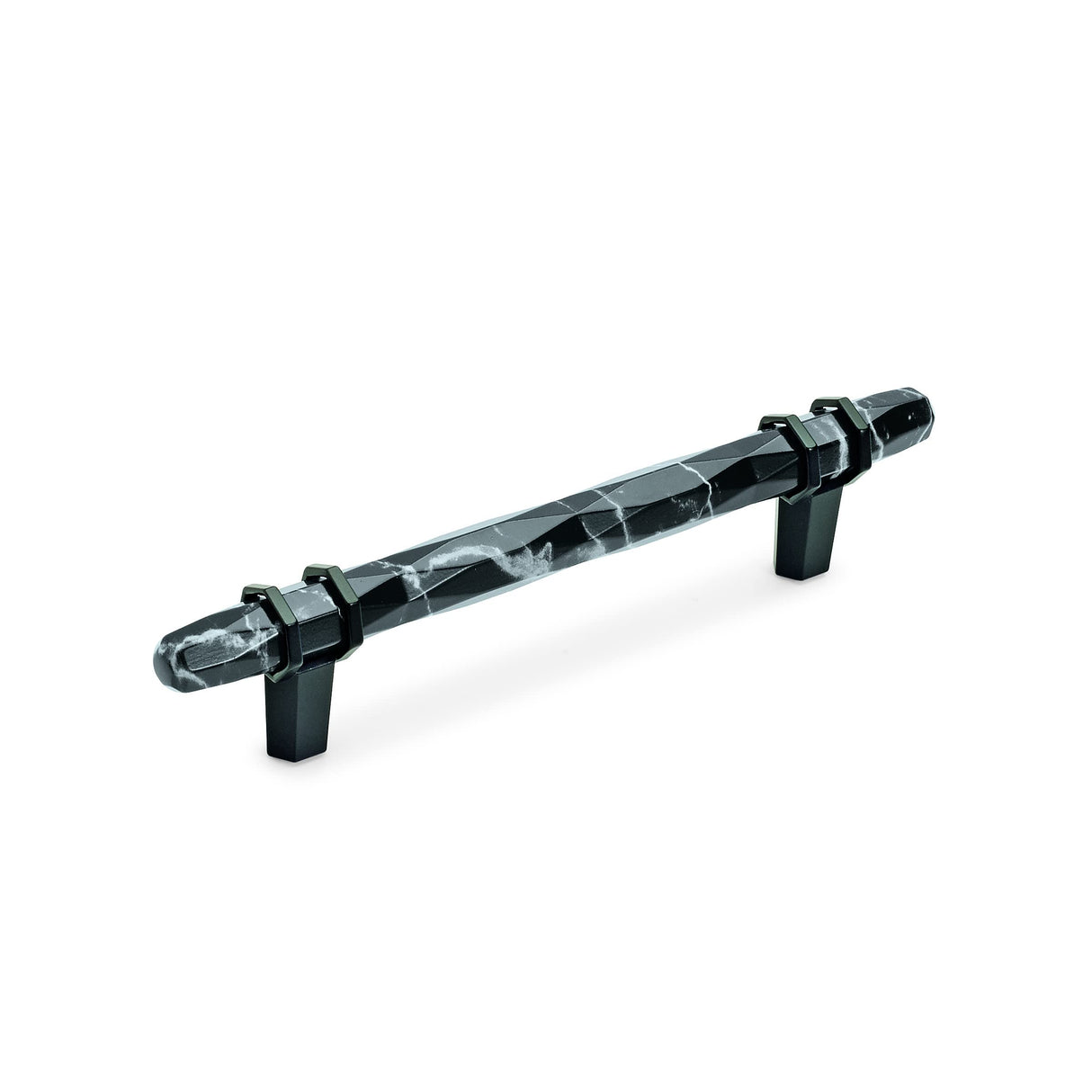 Amerock BP36649MBKBBR Carrione Cabinet Pull, 5-1/16 in (128 mm) Center-to-Center, Marble Black/Black Bronze