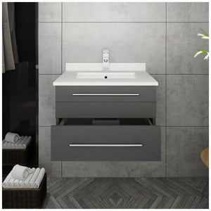 Fresca FCB6124RBL-UNS-CWH-U Modern Bathroom Vanity