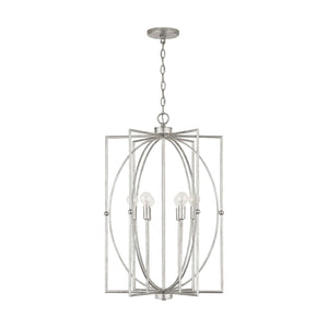 Capital Lighting 537961AS Oran 6 Light Foyer Antique Silver