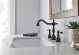 Gerber D303257BS Satin Black Opulence Two Handle Widespread Lavatory Faucet