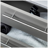 Fresca FCB6124GR-VSL-CWH-V Fresca Lucera 24" Gray Wall Hung Modern Bathroom Cabinet w/ Top & Vessel Sink