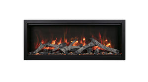 Amantii SYM-42-XT Symmetry Xtra Tall Smart Electric  42" Indoor / Outdoor WiFi Enabled Fireplace, Featuring a MultiFunction Remote Control , Multi Speed Flame Motor, and a Selection of Media Options