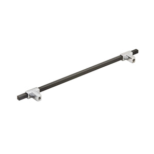 Amerock Cabinet Pull Polished Chrome/Brushed Matte Black 10-1/16 inch (256 mm) Center to Center Urbanite 1 Pack Drawer Pull Drawer Handle Cabinet Hardware