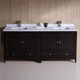 Fresca FCB20-3636ES-CWH-U Double Sink Cabinets with Sinks