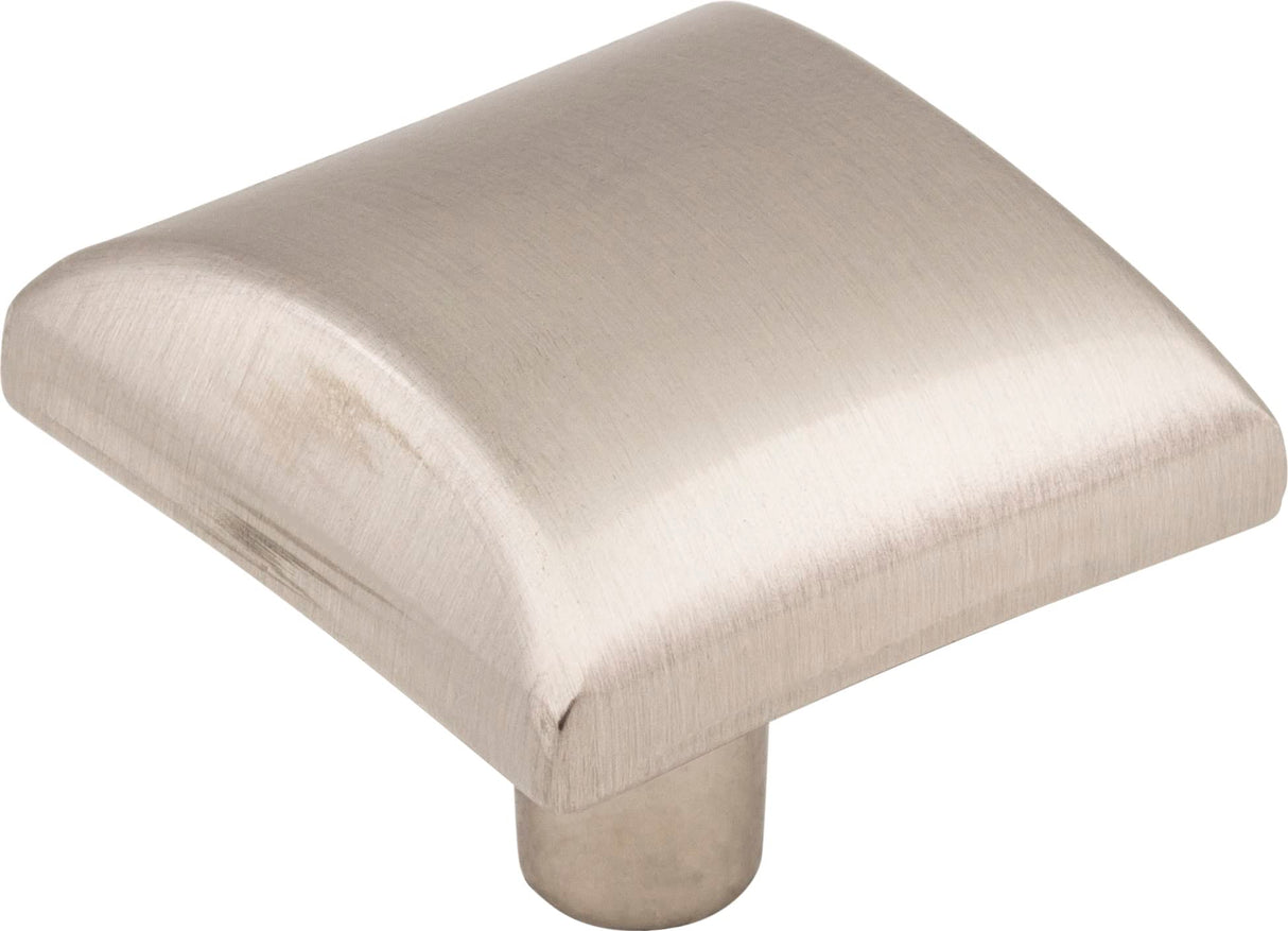 Elements 525SN 1-1/8" Overall Length Satin Nickel Square Glendale Cabinet Knob