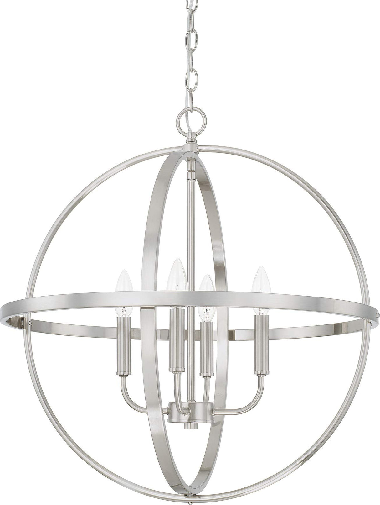 Capital Lighting 317542BN Hartwell 4 Light Pendant Brushed Nickel
