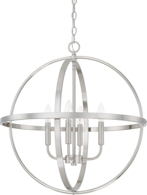 Capital Lighting 317542BN Hartwell 4 Light Pendant Brushed Nickel